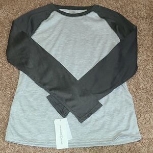 NEW Treasure & Bond Gray Heather sleepwear long sleeve shirt